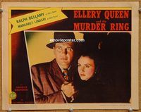a457 ELLERY QUEEN & THE MURDER RING movie lobby card '41 Ralph Bellamy