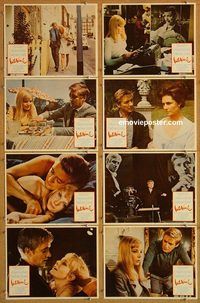 b049 INTERLUDE 8 movie lobby cards '68 Oskar Werner, Barbara Ferris
