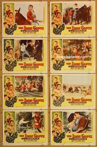 b051 IRON GLOVE 8 movie lobby cards '54 Robert Stack, Ursula Thiess