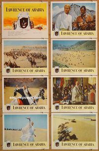 b066 LAWRENCE OF ARABIA 8 movie lobby cards '62 Peter O'Toole classic!