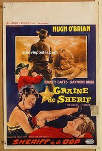 d142 BRASS LEGEND Belgian movie poster '56 Raymond Burr, Hugh O'Brien