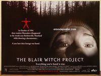 d359 BLAIR WITCH PROJECT DS British quad movie poster '99 cult classic!