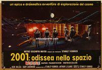 d255 2001 A SPACE ODYSSEY Italian photobusta movie poster '68 on moon!