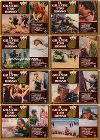 d259 BIG RED ONE 8 Italian photobusta movie posters '80 Fuller, Marvin