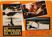 d260 BIG WEDNESDAY Italian photobusta movie poster '78 surfing!