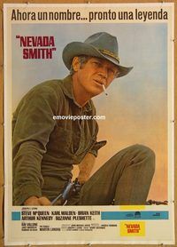 d072 NEVADA SMITH Spanish movie poster '66 Steve McQueen, Karl Malden