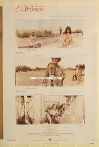 e004 3 WOMEN one-sheet movie poster '77 Robert Altman, Shelley Duvall