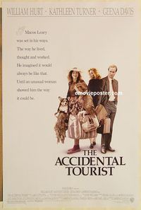 e008 ACCIDENTAL TOURIST one-sheet movie poster '88 William Hurt, Turner