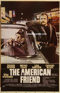 e022 AMERICAN FRIEND one-sheet movie poster '77 Dennis Hopper, Sickerts art