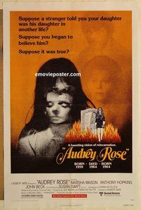 e035 AUDREY ROSE one-sheet movie poster '77 Marsha Mason, Anthony Hopkins