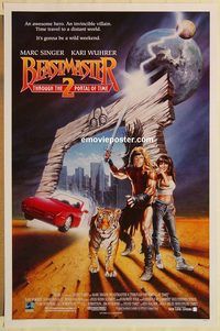 e049 BEASTMASTER 2 one-sheet movie poster '91 Marc Singer, Butkus art!