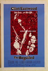 e052 BEGUILED one-sheet movie poster '71 Clint Eastwood, Geraldine Page