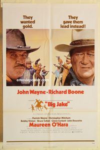 e055 BIG JAKE one-sheet movie poster '71 John Wayne, Richard Boone