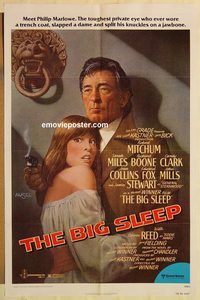 e056 BIG SLEEP one-sheet movie poster '78 Robert Mitchum, Stewart