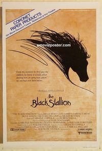e059 BLACK STALLION one-sheet movie poster '79 Coronet Paper style!