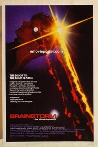 e076 BRAINSTORM one-sheet movie poster '83 Christopher Walken, Wood