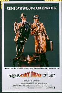 e101 CITY HEAT one-sheet movie poster '84 Clint Eastwood, Burt Reynolds