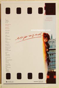 e177 EXPOSED one-sheet movie poster '83 Nastassia Kinski
