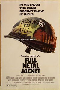 e212 FULL METAL JACKET one-sheet movie poster '87 Stanley Kubrick