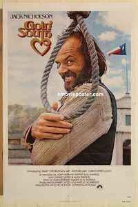 e224 GOIN' SOUTH one-sheet movie poster '78 great Jack Nicholson image!
