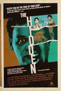 e253 HIDDEN one-sheet movie poster '87 Kyle MacLachlan, Michael Nouri