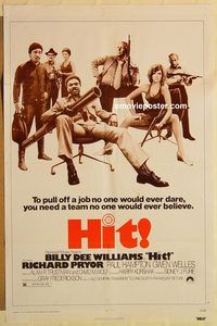 e256 HIT one-sheet movie poster '73 Billy Dee Williams, Richard Pryor