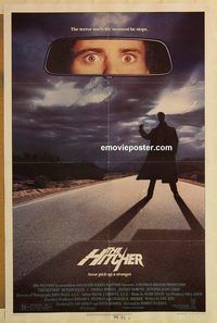 e257 HITCHER one-sheet movie poster '86 Rutger Hauer, C Thomas Howell