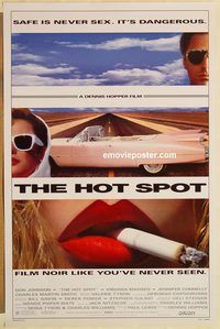 e264 HOT SPOT DS one-sheet movie poster '90 Don Johnson, Madsen