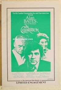 e274 IN CELEBRATION limited engagement one-sheet movie poster '75 Alan Bates