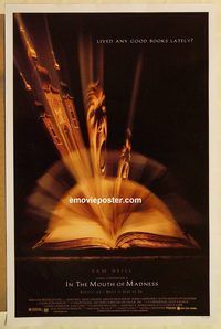 e276 IN THE MOUTH OF MADNESS DS one-sheet movie poster '95 John Carpenter