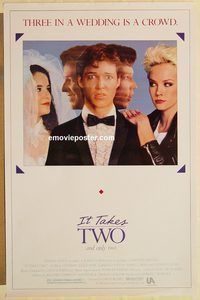 e286 IT TAKES TWO one-sheet movie poster '88 George Newbern, Leslie Hope