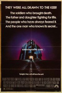 e303 KEEP one-sheet movie poster '83 Michael Mann, Scott Glenn, horror!