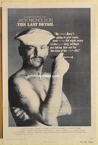 e316 LAST DETAIL style A one-sheet movie poster '73 Jack Nicholson, Quaid