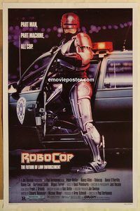 e481 ROBOCOP one-sheet movie poster '87 Paul Verhoeven, classic sci-fi!