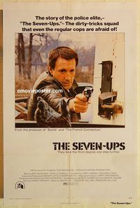 e513 SEVEN-UPS one-sheet movie poster '74 Roy Scheider, Lo Bianco