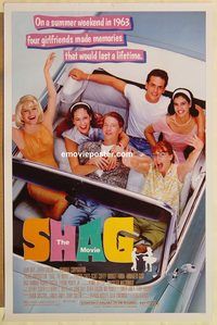 e514 SHAG, THE MOVIE one-sheet movie poster '89 Phoebe Cates, teen sex!