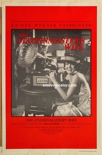 e552 STATIONMASTER'S WIFE one-sheet movie poster '77 Rainer Fassbinder