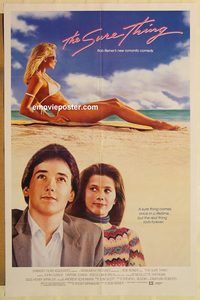 e574 SURE THING one-sheet movie poster '85 John Cusack, Daphne Zuniga