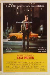 e583 TAXI DRIVER one-sheet movie poster R96 Robert De Niro, Scorsese