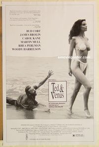 e584 TED & VENUS one-sheet movie poster '91 Bud Cort, James Brolin