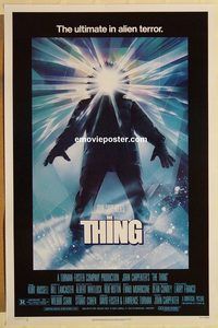 e587 THING one-sheet movie poster '82 John Carpenter, Russell