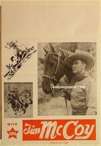 e593 TIM MCCOY one-sheet movie poster R30s stock poster!