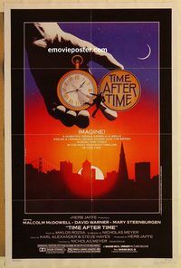 e594 TIME AFTER TIME one-sheet movie poster '79 Malcolm McDowell, Warner