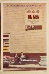 e596 TIN MEN one-sheet movie poster '87 Richard Dreyfuss, Danny DeVito