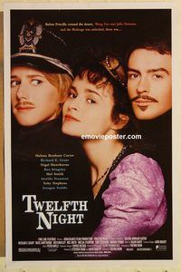 e608 TWELFTH NIGHT one-sheet movie poster '96 William Shakespeare