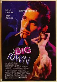 f087 BIG TOWN one-sheet movie poster '87 Matt Dillon, Tommy Lee Jones
