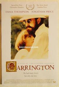 f126 CARRINGTON DS one-sheet movie poster '95 Jonathan Pryce, Emma Thompson