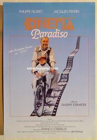 f141 CINEMA PARADISO int'l 1sh '90 Nuovo Cinema Paradiso, Giuseppe Tornatore, Philippe Noiret!