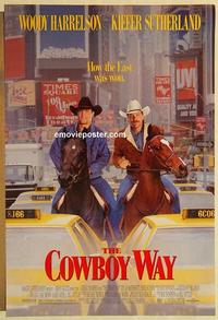 f162 COWBOY WAY DS one-sheet movie poster '94 Woody Harrelson, Sutherland