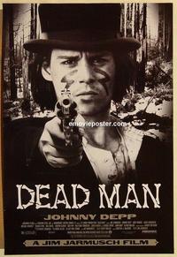 f183 DEAD MAN one-sheet movie poster '95 Johnny Depp, Jim Jarmusch